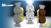 Hubbell Wiring Systems: Hubbell Wiring Xclamp Duplex Receptacle External Clamping