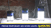 Prefab Temporary LED Work Lights with Superior Lumen Brightness