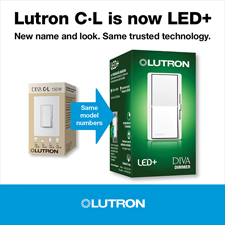 Lutron C·L is now LED+