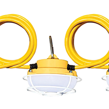 Location lighting is a critical component in ensuring construction safety, but when a job is under construction, permanent, installed fixtures often aren’t available. So, contractors turn to temporary lighting options. While stand-mounted fixtures can help in individual rooms, string lights are a go-to for larger areas.