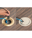 Economical Floor Box Cover Kits..ultra-thin flanges for flush installation