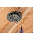 Prevent Air Infiltration around Round Ceiling Boxes