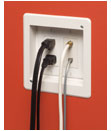 HALF POWER. HALF LOW VOLTAGE in ONE easy-to-install recessed electrical box.