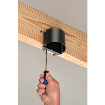 New from Arlington!  Adjustable In/Out™ Box for Ceiling Fixtures