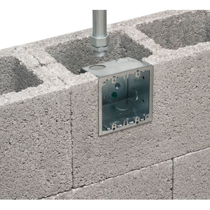 LOWEST COST Steel Box for Rough-In in Concrete Block