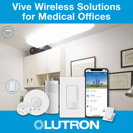 Vive Wireless Lighting Control for Medical Offices