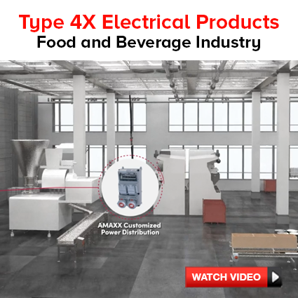 Type 4X Electrical Products for the Food and Beverage Industry