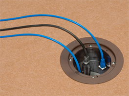 IN BOX™ Floor Box Kit with Recessed Wiring Device for Existing Floors