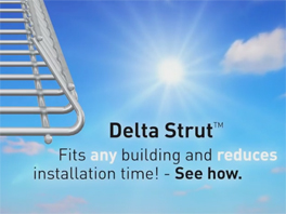 Cablofil: Legrand Delta Strut Rooftop Mount Solar Supports