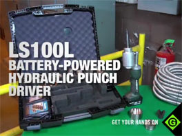 Greenlee: LS100L Battery-Powered Hydraulic Punch Driver