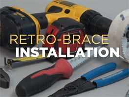 RACO Retro-Brace® Support Ceiling Brace & Box Kit