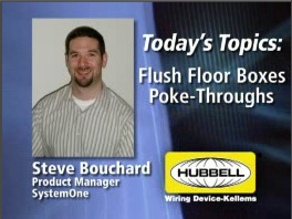 Hubbell Wiring Systems: Flush Floor Boxes and Poke-Throughs