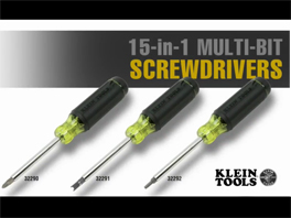 Klein Tools, Inc.: Klein 15-in-1 Multi-Bit Screwdrivers