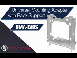 Orbit Industries' Universal Mounting Adapter with Back Support (UMA-LVBS)