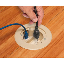 Arlington’s cULus Listed FLBC4560D IN BOX™ Cover Kits are the best way to install receptacles in a 4.5"concrete box.