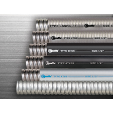 Electri-Flex Company announces the launch of a new line of Stainless
Steel Flexible Conduits. “The use of stainless steel for the core of a
liquidtight flexible conduit provides exceptional resistance to
corrosive atmospheres such as chemical processing, water treatment
plants and other specialty applications where standard plated steel may
not be adequate,” states Dan Coolidge, Application Engineer at
Electri-Flex. “The inner stainless steel core provides not only
corrosion-resistance, but also offers additional high mechanical
strength,” advised Coolidge.