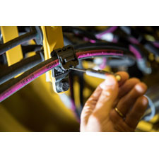 <b>MILWAUKEE</b> – HellermannTyton’s extreme-duty Ratchet P-Clamp has
successfully passed validation tests at Underwriter’s Laboratory and now
carries the UL Listed designation. The unique adjustable wire, cable
and hose clamp offers end users a one-of-a-kind solution to route and
fasten in a broad range of applications.
