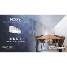 <b>Greenville, SC – February 26, 2019</b> – Litecontrol announced today
it has enhanced the MOD™x portfolio of Pendant, Wall, Surface and
Recessed linear luminaires with the launch of the MODx Perimeter.