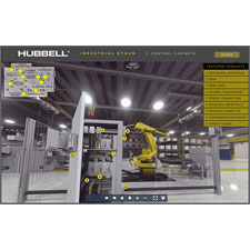 Hubbell Wiring Device-Kellems is excited to announce the launch of its
interactive, 360-degree Industrial eTour, which showcases details about
high-performance industrial solutions from a variety of Hubbell brands.