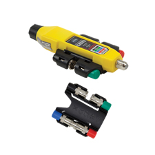 <b>Nov. 29, 2017 (Lincolnshire, Ill.)</b> – Klein Tools (<a href="http://www.kleintools.com">www.kleintools.com</a>),
for professionals since 1857, introduces a variety of new additions to
the Voice-Data-Video (VDV) product line, including the Coax Explorer 2
Tester with Remote Kits, the Pass-Thru™ Modular Crimper and two new
models of radial strippers.