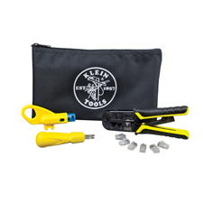 <b>May 10, 2018 (Lincolnshire, Ill.)</b> – Klein Tools (<a href="http://www.kleintools.com/">www.kleintools.com</a>),
for professionals since 1857, introduces the Twisted Pair and Coax
Cable Installation Kits, the new go-to tool kits for professionals
working on datacom installations.