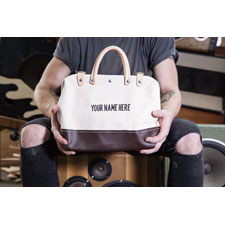 <i><b>Iconic canvas bags now available with custom labeling</b></i><br><br><b>July 31, 2018 (Lincolnshire, Ill.)</b> – Klein Tools (<a href="http://www.kleintools.com/">www.kleintools.com</a>),
for professionals since 1857, introduces the Signature Series Canvas
Tool Bags, which can be customized with a name, date or phrase up to 15
characters. These versatile bags enable all Klein Tools customers,
professionals and DIY-ers alike, to carry tools or personal items to and
from the jobsite, office or a weekend getaway.