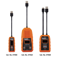 <b>Oct. 2, 2018 (Lincolnshire, Ill.)</b> – Klein Tools
(www.kleintools.com), for professionals since 1857, introduces USB
Meters and Tester (Cat. Nos. ET900, ET910 and ET920), enabling
professionals to monitor the power delivered by USB ports.