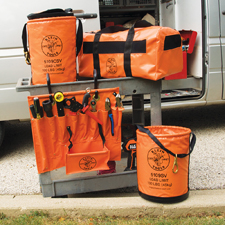 <b>Nov. 6, 2018 (Lincolnshire, Ill.)</b> – Klein Tools
(www.kleintools.com), for professionals since 1857, introduces a new
bright orange vinyl storage line, which includes the Small Aerial Apron,
Lineman Duffel Bag and two Vinyl Buckets. The product line’s increased
visibility and protection from the elements enables line workers to stay
focused on getting the job done right, not wasting time searching for
their tools.<br>