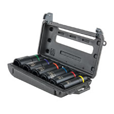 <b>March 19, 2019 (Lincolnshire, Ill.) </b>– Klein Tools (<a href="http://www.kleintools.com/">www.kleintools.com</a>),
for professionals since 1857, introduces the 2-in-1 Impact Socket Set,
which includes 12 common impact socket sizes used in utility and
construction applications. Its six sockets feature hands-free adjustment
between sizes to help save time on the job. This convenient tool set
extends Klein Tools’ existing line of Impact Socket Wrenches.