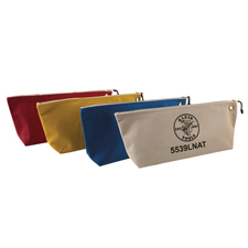 <b>June 11, 2019 (Lincolnshire, Ill.)</b> – Klein Tools (<a href="http://www.kleintools.com/">www.kleintools.com</a>),
for professionals since 1857, introduces the traditional Klein Tools
Canvas Zipper Bags in a new, larger size. These 18-inch zipper bags are
available in four distinct colors, as well as a three-pack, to help
professionals organize large hand tools and other supplies by job task.