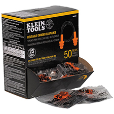 Klein Tools® Launches Corded Earplugs for Reusable Hearing Protection