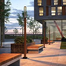 Luminis Offers Range of Faux Wood Finishes for Exterior Luminaires
