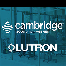 Lutron room occupancy sensors can wirelessly activate sound masking
systems from Cambridge Sound Management, helping to boost privacy
automatically