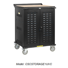 UV Storage Carts Secure and Sanitize Mobile Devices and AV Equipment